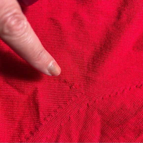 Brooks Brothers Red Italian Yarn Merino Wool Crew Neck Sweater - Medium - Picture 6 of 6